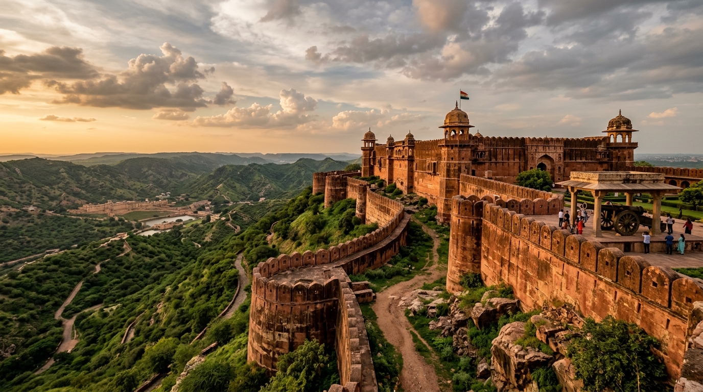 Jaigarh Fort Jaipur — historic hilltop fortress with the famous Jaivana cannon and valley views