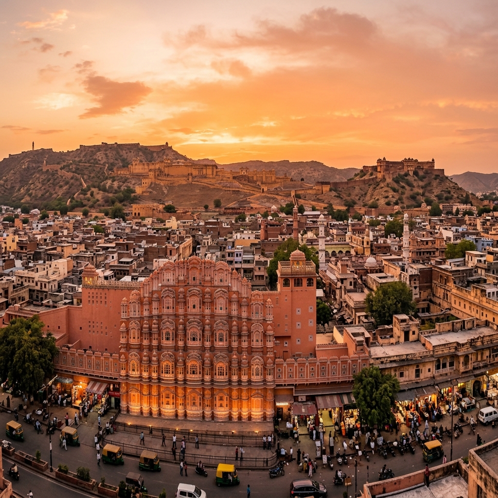 Jaipur skyline — self-drive rental by Gear On