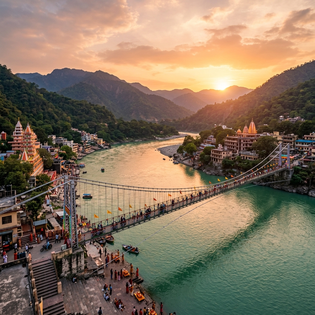 Rishikesh scenic view — self-drive rental by Gear On